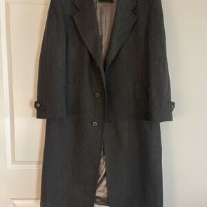 Hart Schaffner Marx Dark Gray Trench Coat